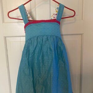 Matilda Jane Girls 14 Blue Eyelet Tunic & Floral Shorts Set